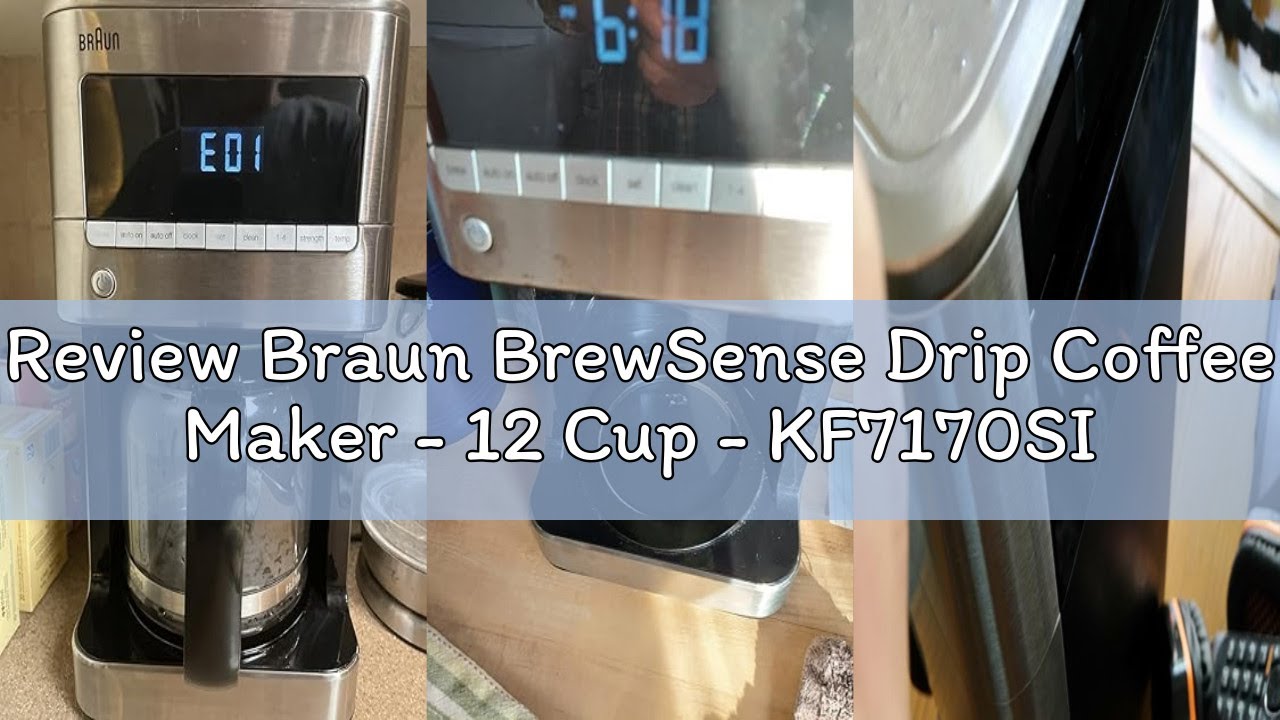 Review Braun BrewSense Drip Coffee Maker - 12 Cup - KF7170SI, Stainless Steel