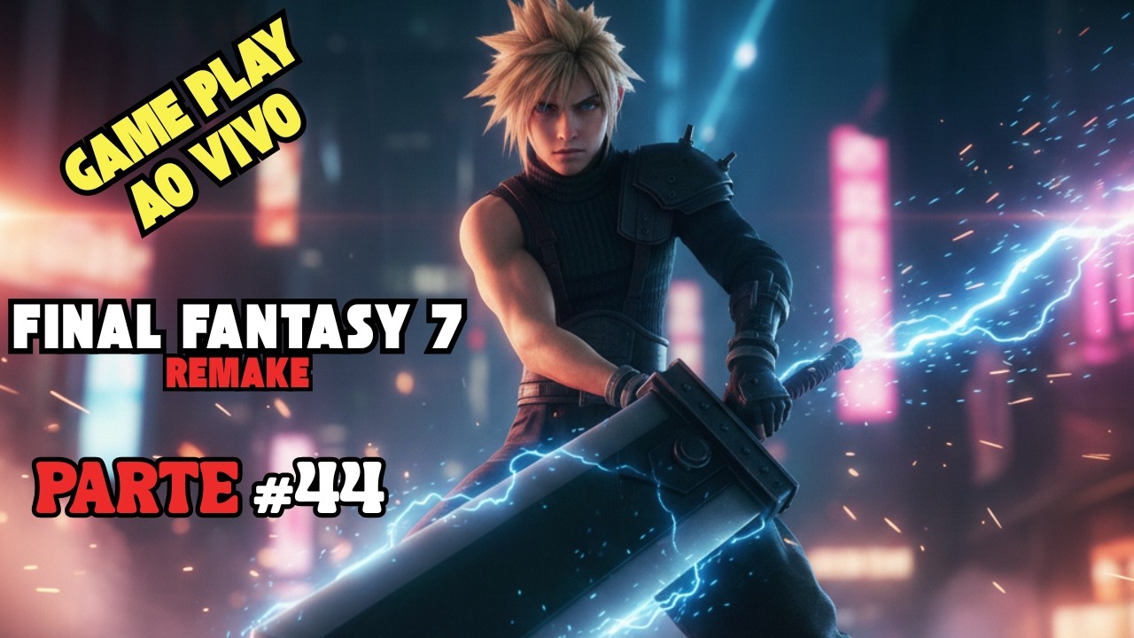 Final Fantasy 7 Remake ⚔️ – Vem Para as Lives no YouTube!