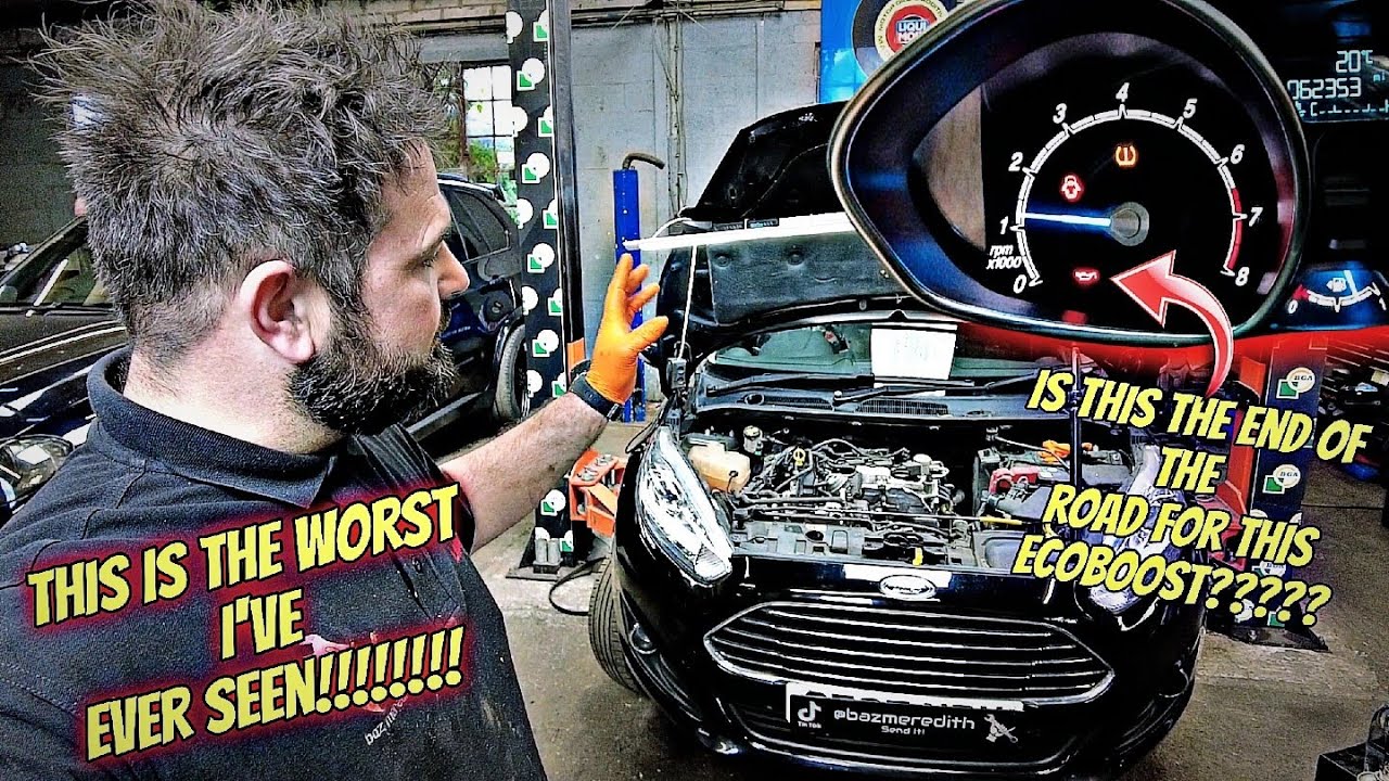 CAN I SAVE THIS ECOBOOST ENGINE??? OIL WARNING PERMANENTLY ON!!! ITS NOT LOOKING GOOD.....