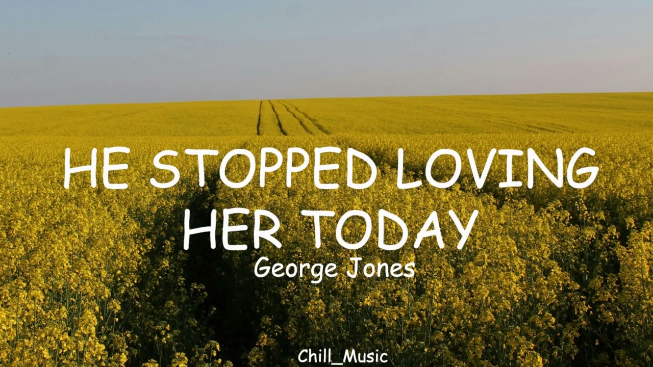 George Jones - He Stopped Loving Her Today (Lyrics) (Loop Video)