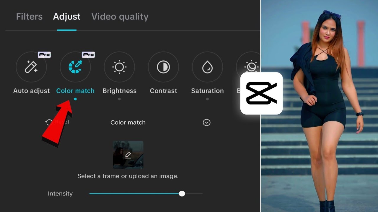Automatic Video Colour Grading In Capcut | Capcut Auto Video Colour Grading Option | Colour Match