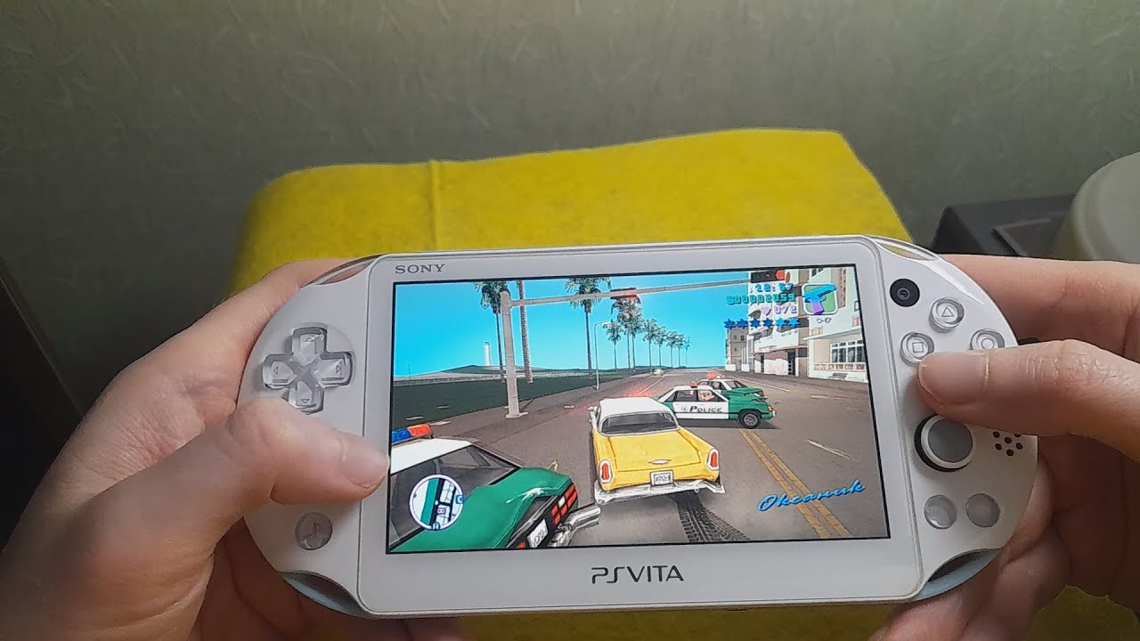 GTA Grand Theft Auto: Vice City port on Sony PS Vita Slim Playstation Vita 3.65 Henkaku Enso