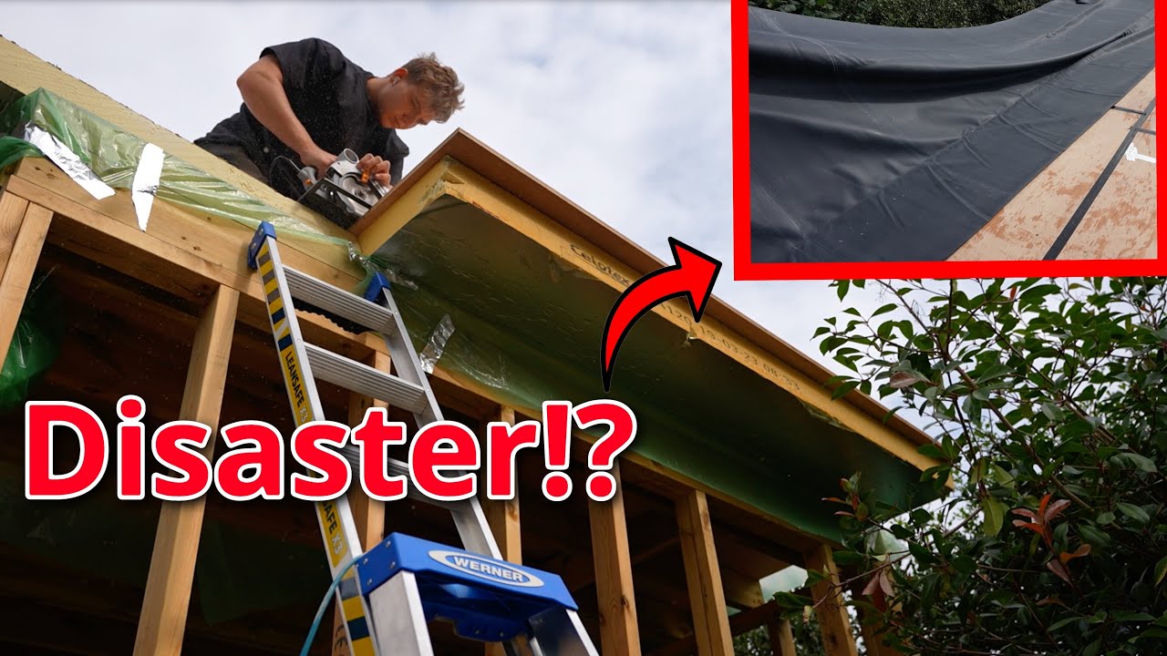 I RUINED MY TINY HOUSE ROOF! WATCH THIS BEFORE YOU FIT AN EPDM ROOFING MEMBRANE