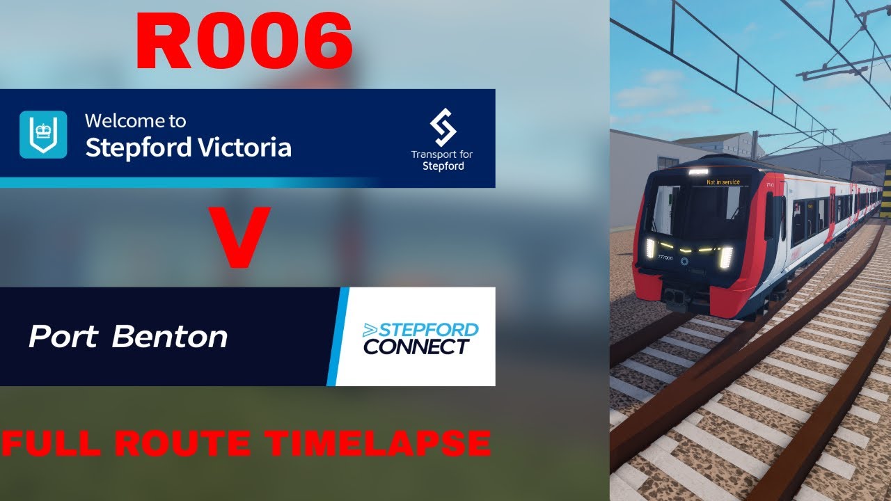 SCR's routes - R006 - Stepford Victoria - Port Benton - full route timelapse