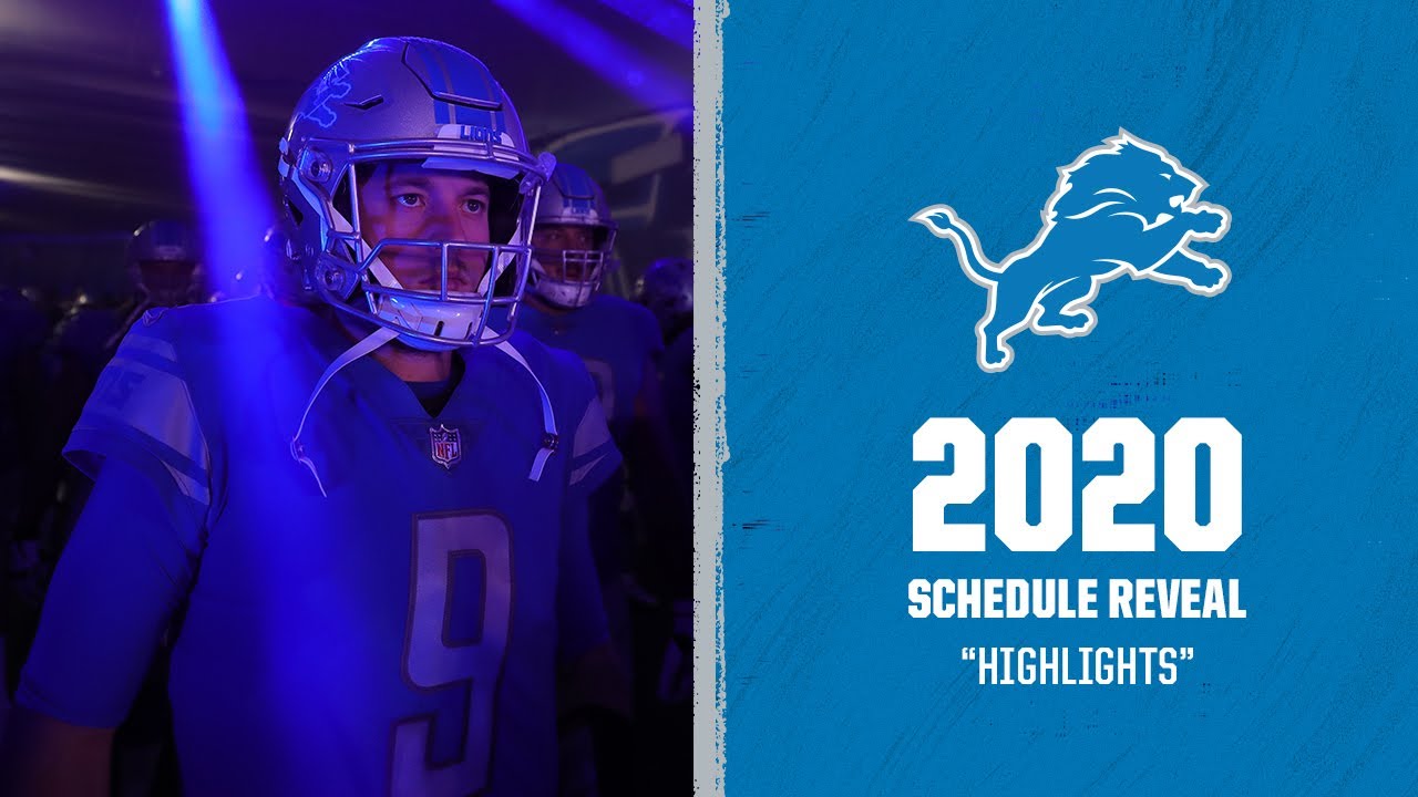 2020 Detroit Lions Schedule Reveal | Highlights