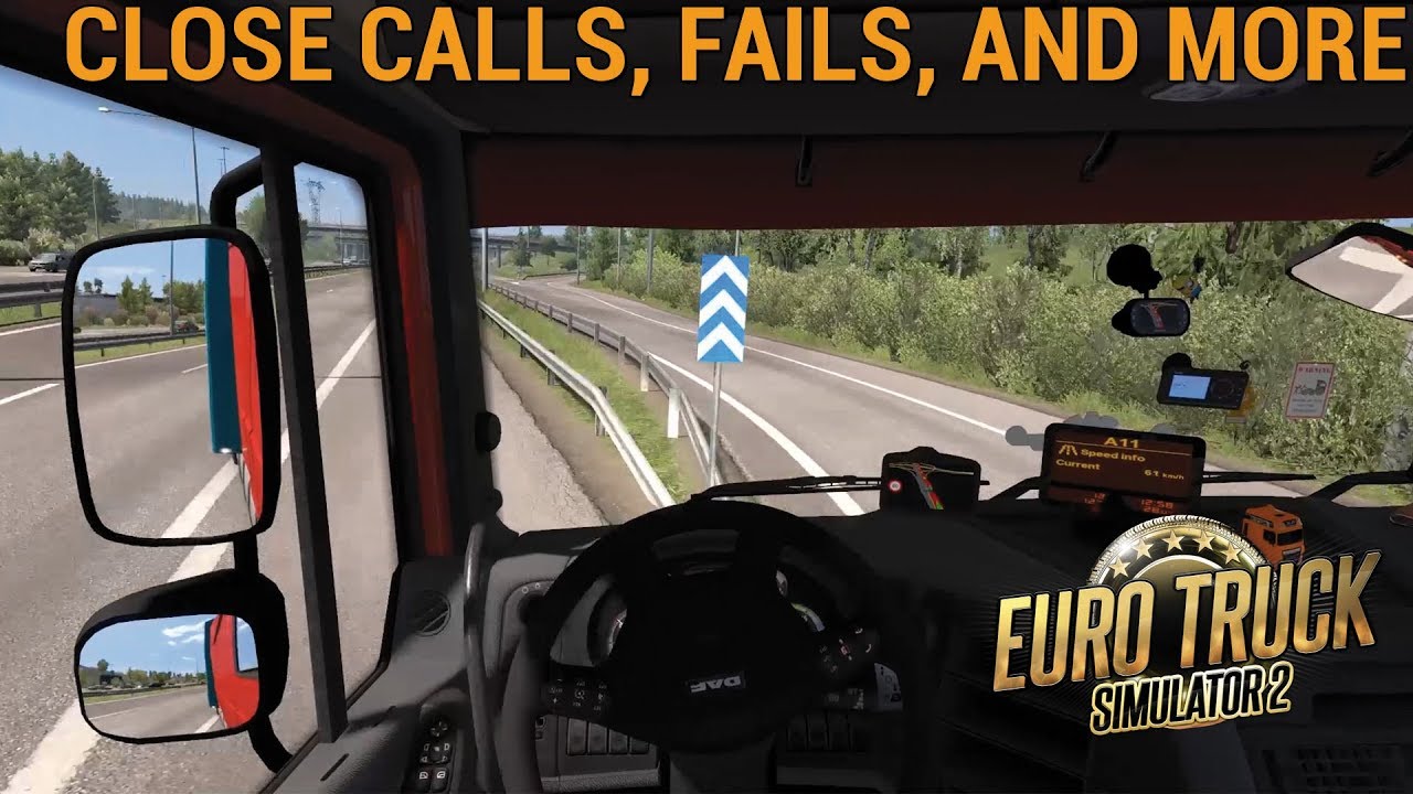 Close Calls, Fails, And More | Euro Truck Simulator 2 Singleplayer | Compilation