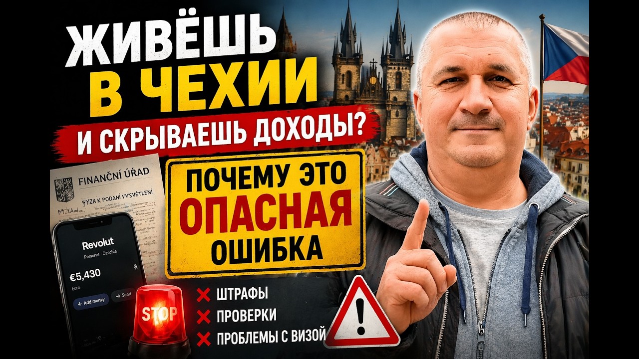 Живёшь в Чехии и скрываешь доходы? Почему это ОПАСНАЯ ошибка