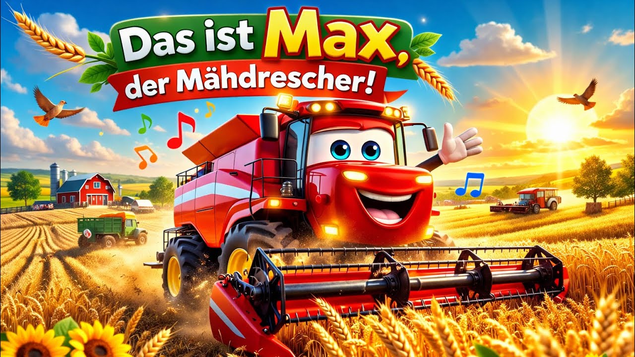 🚜 Max der Mähdrescher | Kinderlied über Brot & Ernte | Landwirtschaft 2026 | KiKlang