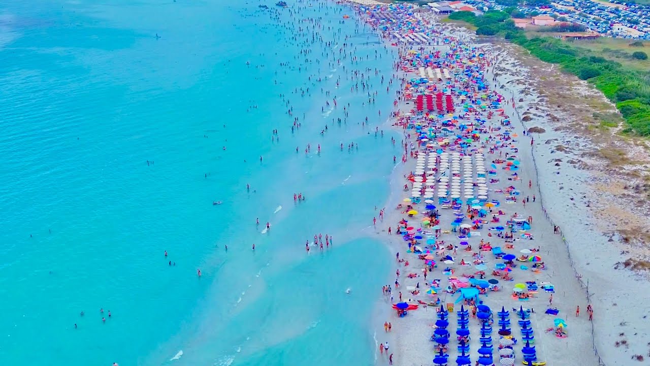Sardinia, Italy 4K Drone Shot - San Teodoro Long Beach