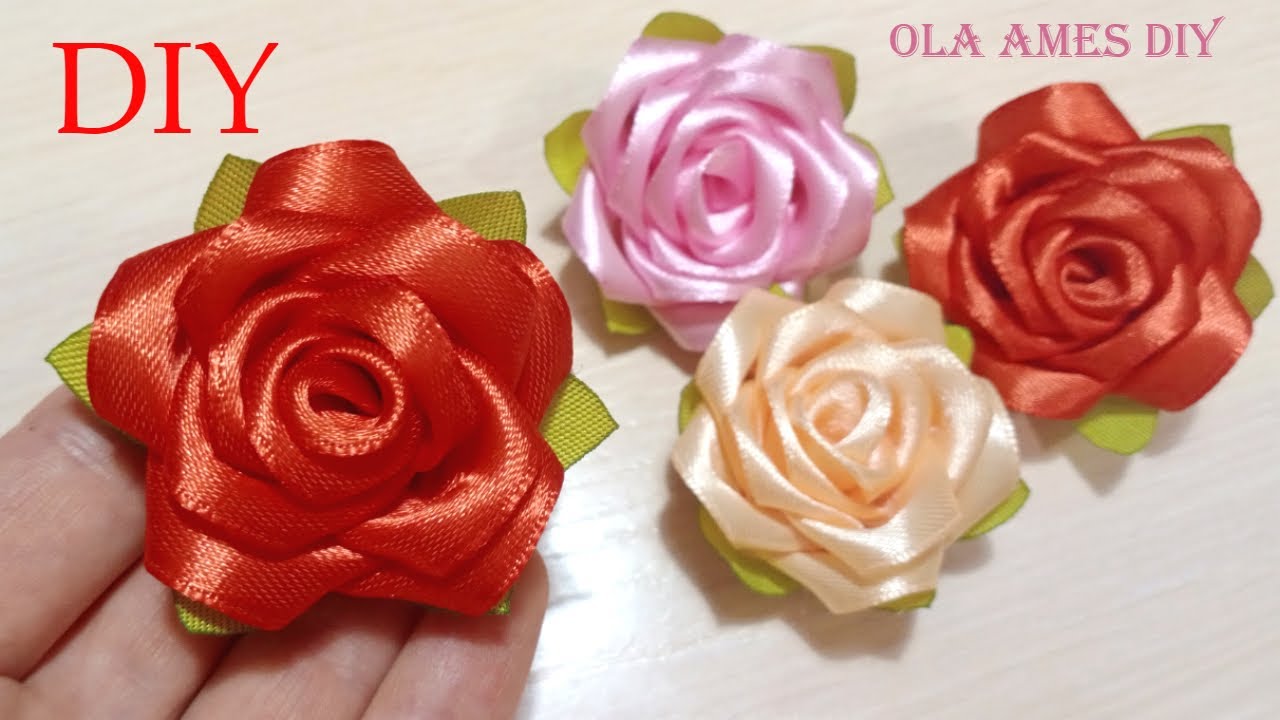 🌹 Делая их Забываешь про Время 🌹 ПРОСТЫЕ и КРАСИВЫЕ РОЗЫ из ЛЕНТ 🌹 DIY Ribbon Roses 🌹 Kanzashi 🌹