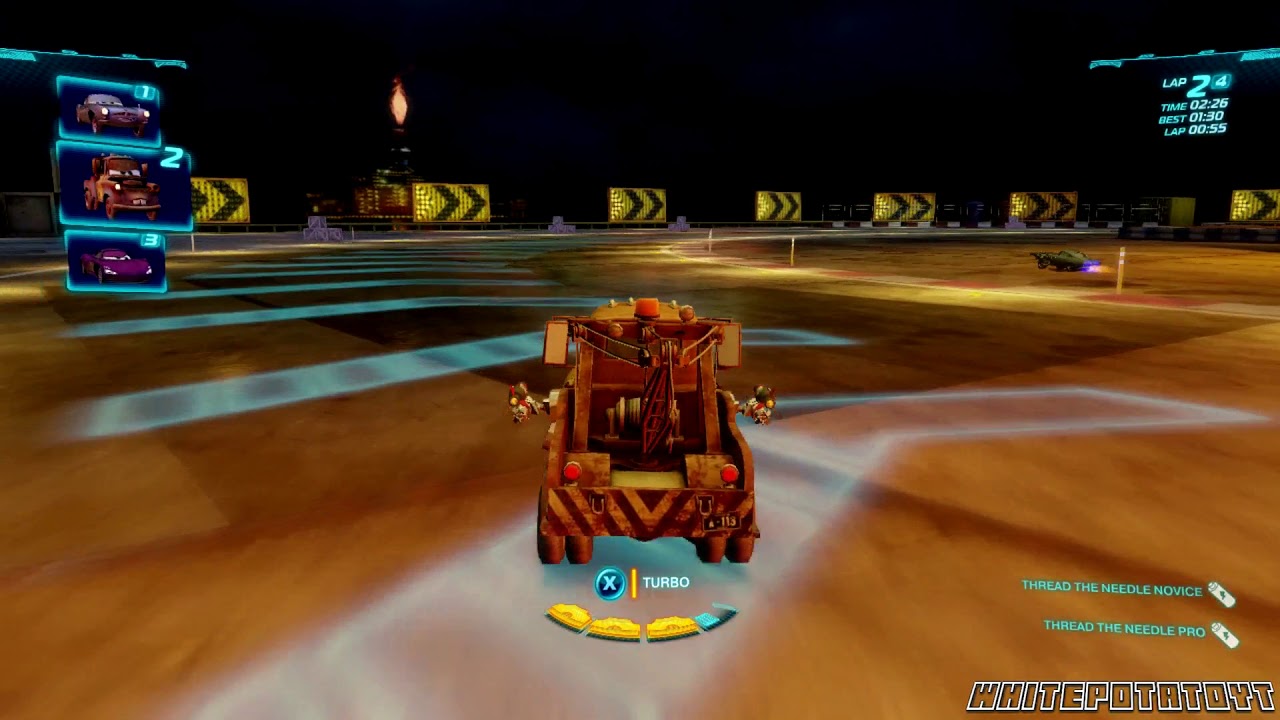 Cars 2: The Video Game | Mater - Oil Rig Run! | WhitePotatoYT!