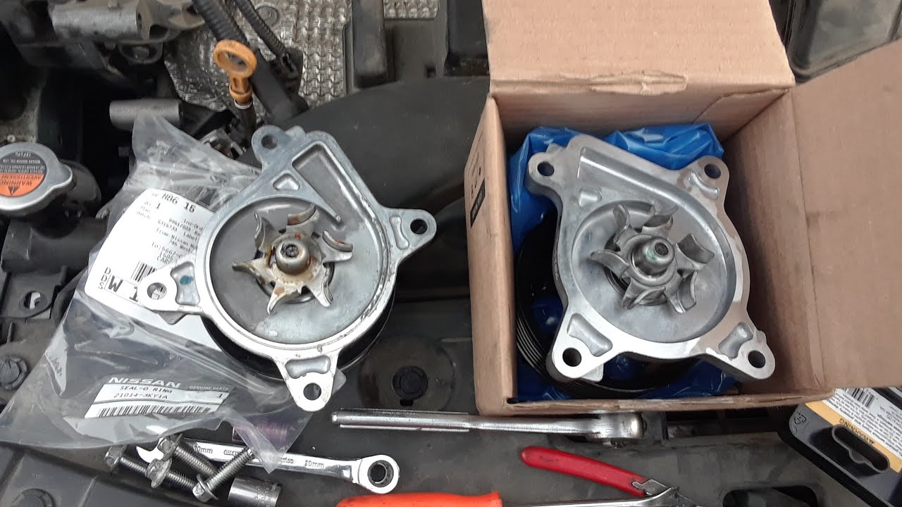2015 Nissan Altima  2.5.  Water pump (bomba del agua) reemplazada