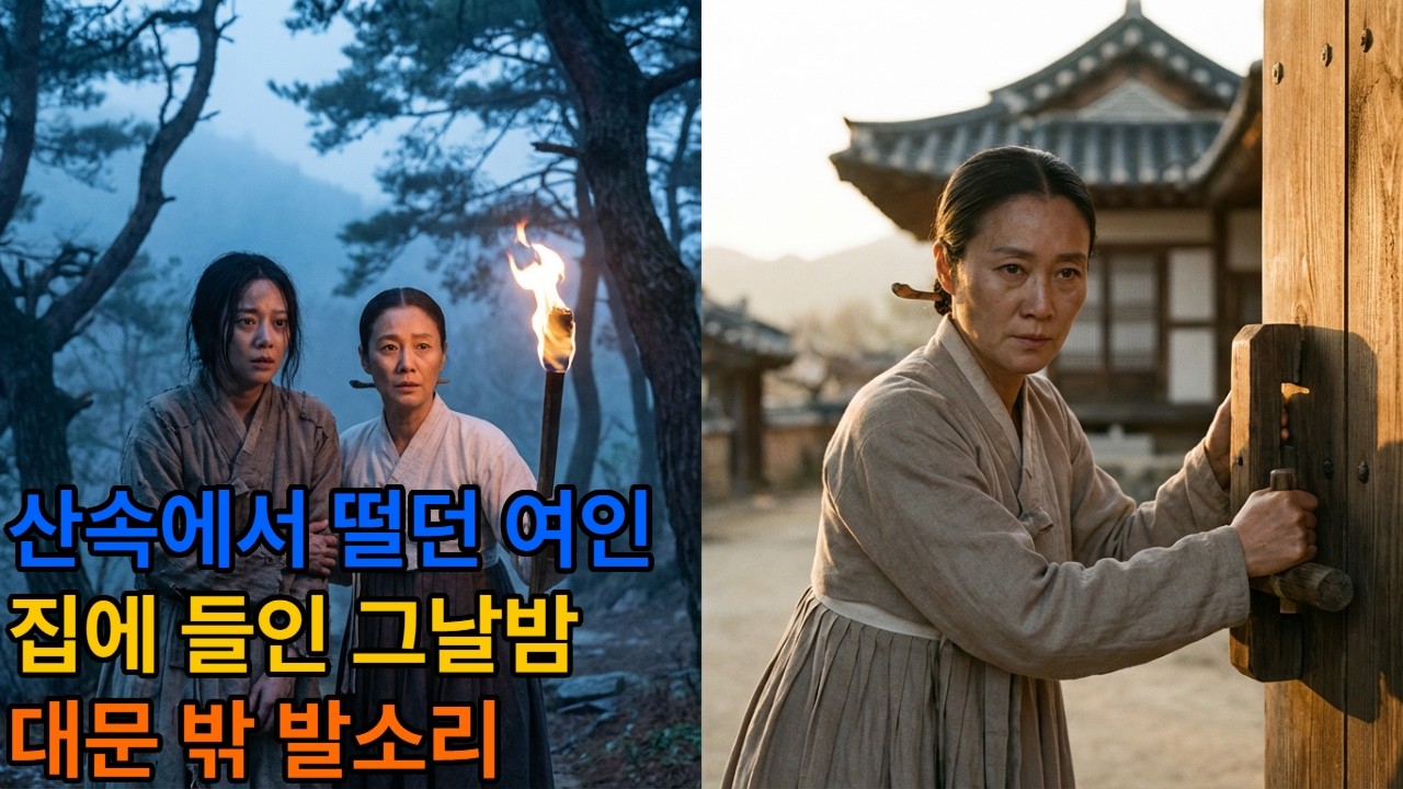 산속에서 주운 거지 여인… 집에 들인 그날 밤, 대문 빗장이 움직였다 (반전)