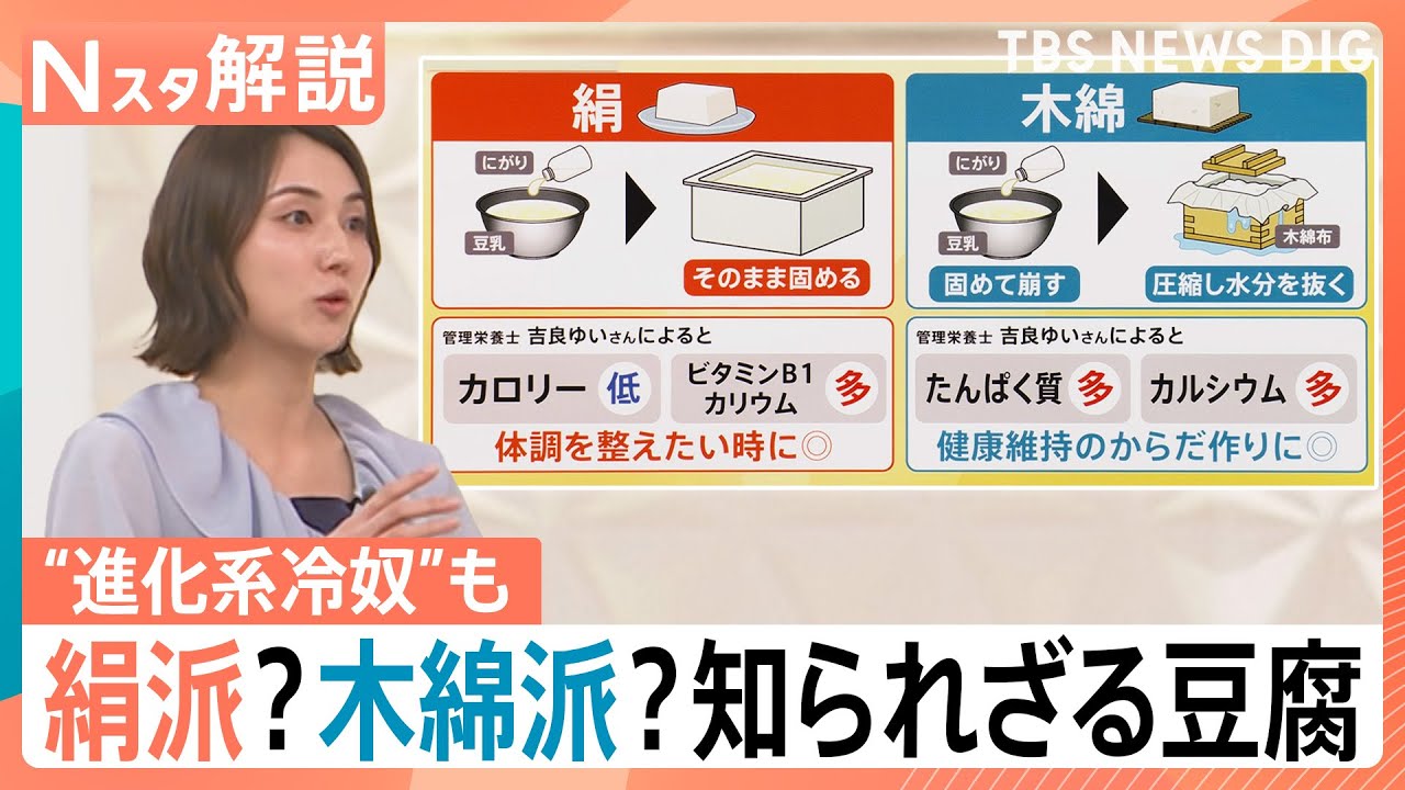 絹はビタミン、木綿はたんぱく質！&nbsp;煎り酒や天かすで自由に楽しむ「冷奴」【Nスタ解説】｜TBS&nbsp;NEWS&nbsp;DIG