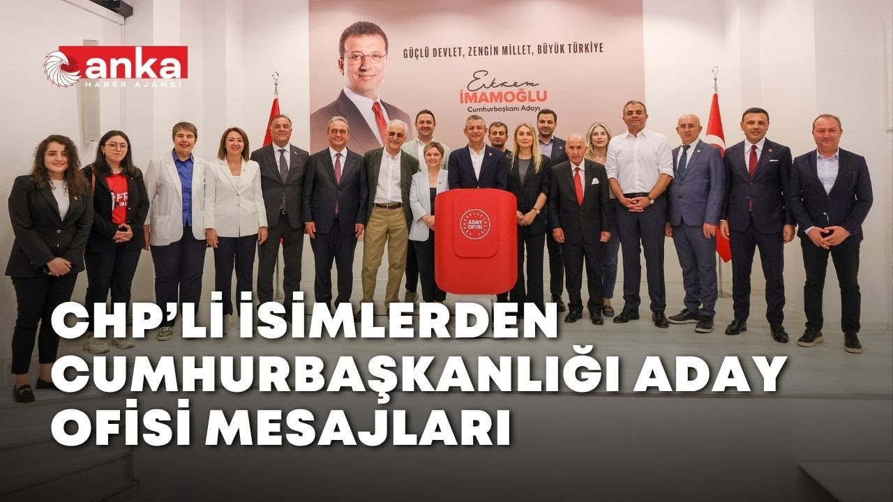 CHP'li isimler, Cumhurbaşkanlığı Aday Ofisi açılış töreninde ANKA'ya konuştu