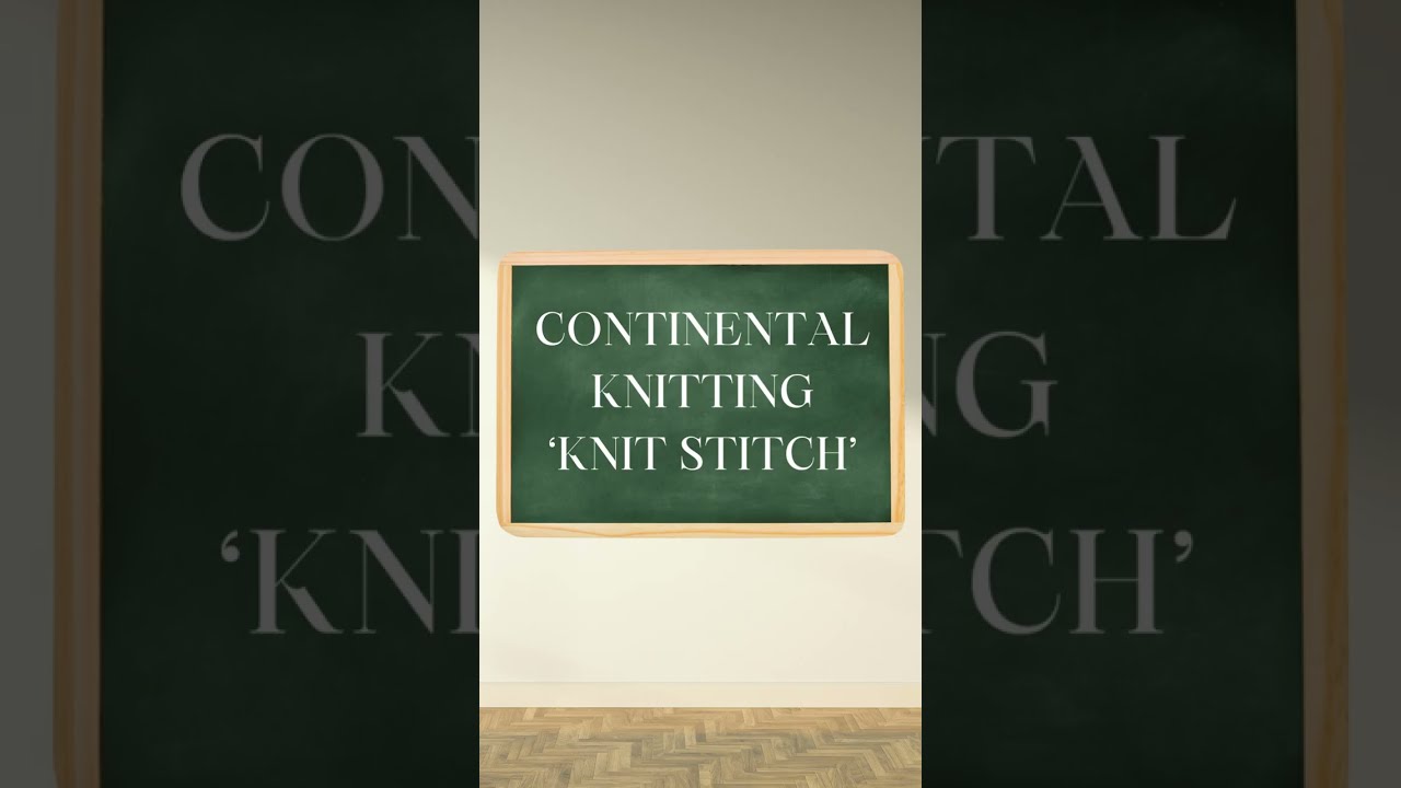 Beginner Knitting Tutorial - Continental Knit Stitch