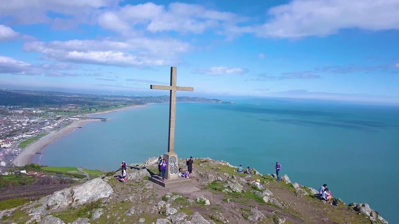 Bray Head Cross - Ireland | Aerial Drone Videos 4K | DJI Mavic Pro |  MAY2018