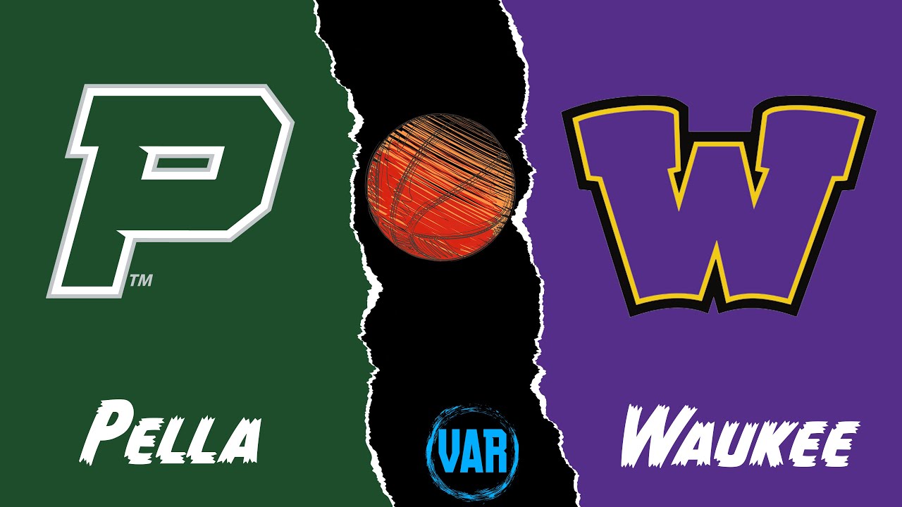 Pella High School Boys Varsity Basketball vs Waukee