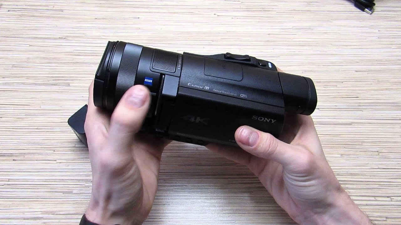 Sony FDR-AX100E распаковка топовой видеокамеры с возможностью записи 4К видео!!!