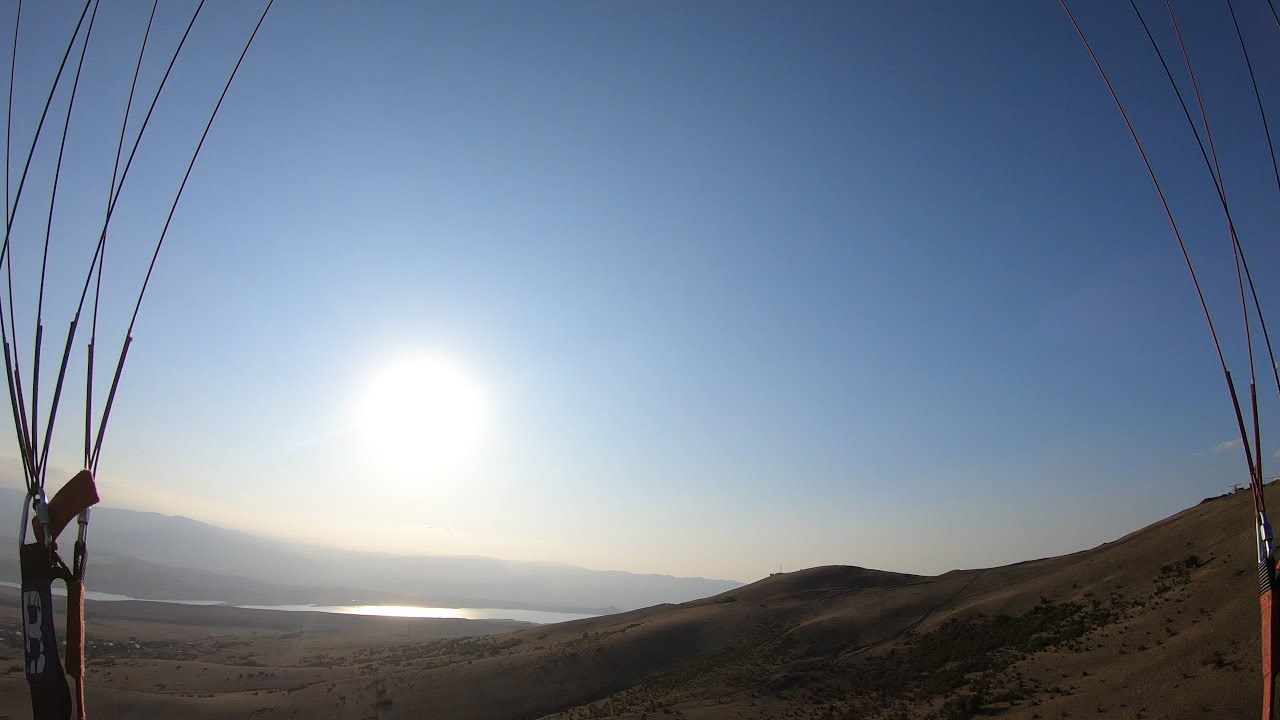 (4K) My first solo paragliding flight