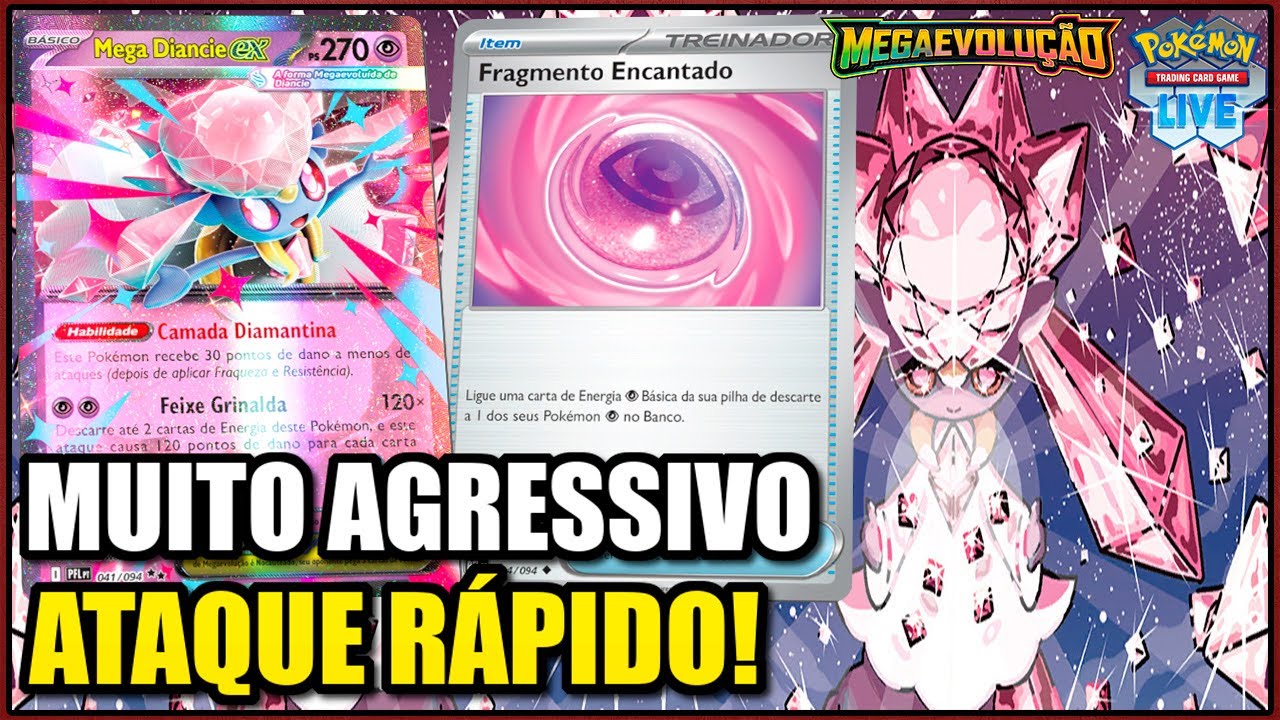 DECK MEGA DIANCIE: ATAQUES INSANOS E PURA AGRESSIVIDADE | POK&Eacute;MON TCG LIVE