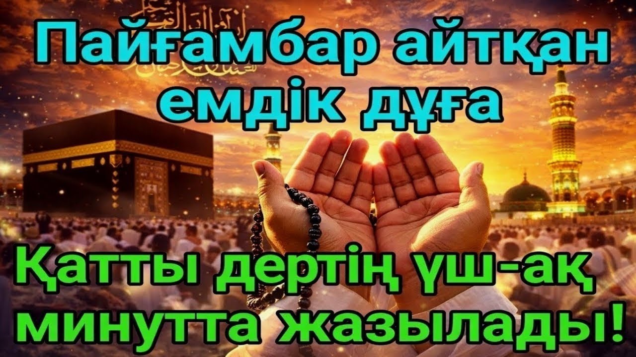 3 МИНУТТА ҒАЖАЙЫП ШИФА! ПАЙҒАМБАР ДУАСЫМЕН АУРУҢ БҮГІН АҚЫРЫНА ДЕЙІН ЖОЙЫЛАДЫ!