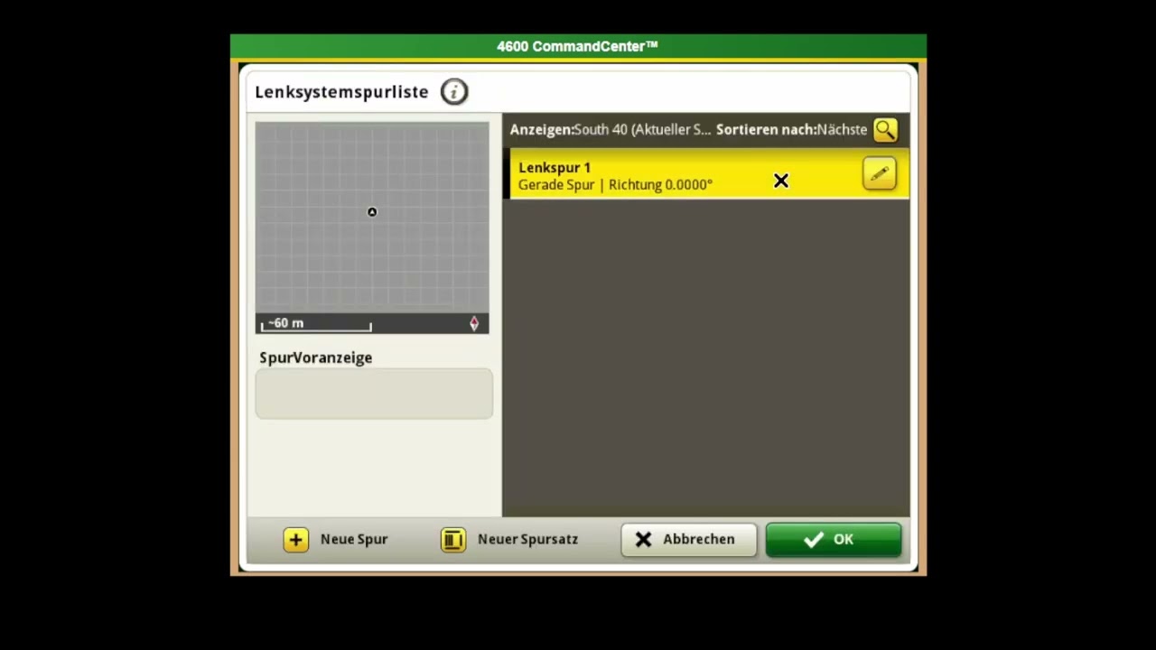 Fahrgassenmarkierung am John Deere Gen. 4 Display einstellen