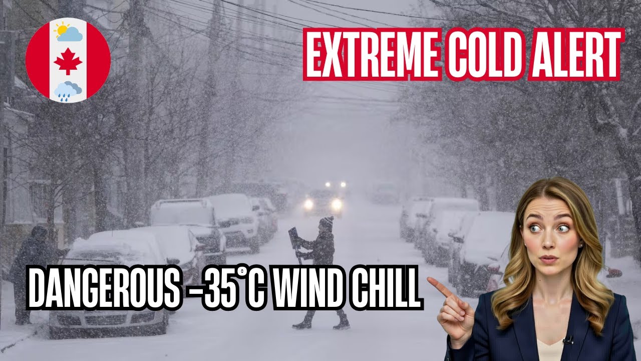 🚨 EXTREME COLD ALERT: Ontario & Quebec Hit With Dangerous -35&deg;C Wind Chill + Heavy Snow Squalls