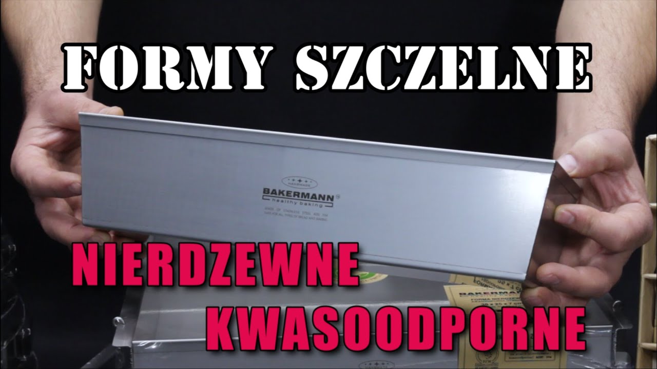 FORMY SZCZELNE BAKERMANN -  Nierdzewne Kwasoodporne ! Forma do pieczenia chleba, ciast i dań