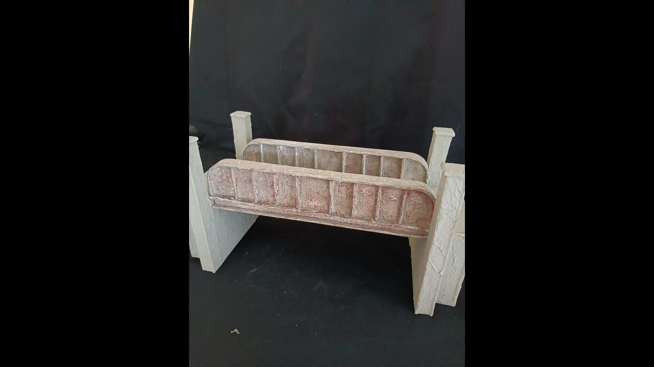 Plate girder bridge for dioramas tutorial 1/35 scale