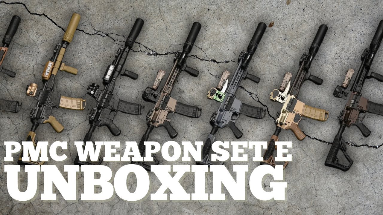Unboxing the 1/6 scale Private Military Contractor Weapon Set E from Easy & Simple