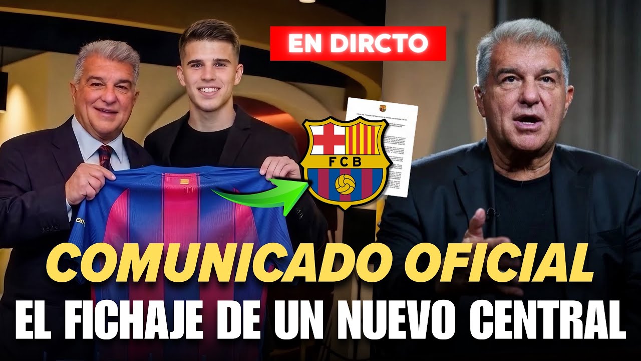 🚨 ¡BOMBAZO! ¡ES OFICIAL! ¡EL BARÇA FICHA A UN NUEVO CENTRAL!🔥 (NOTICIAS DEL BARÇA HOY)