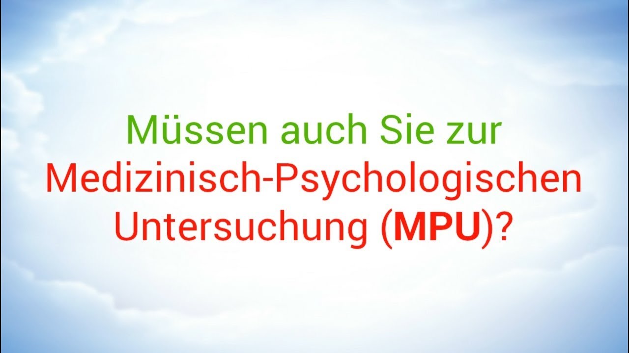 MPU-Beratung und MPU-Vorbereitung bundesweit