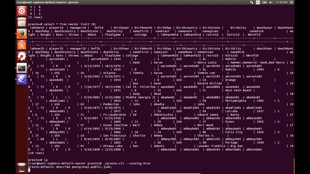 Presto Video CLI Admin Airpal Use Cases