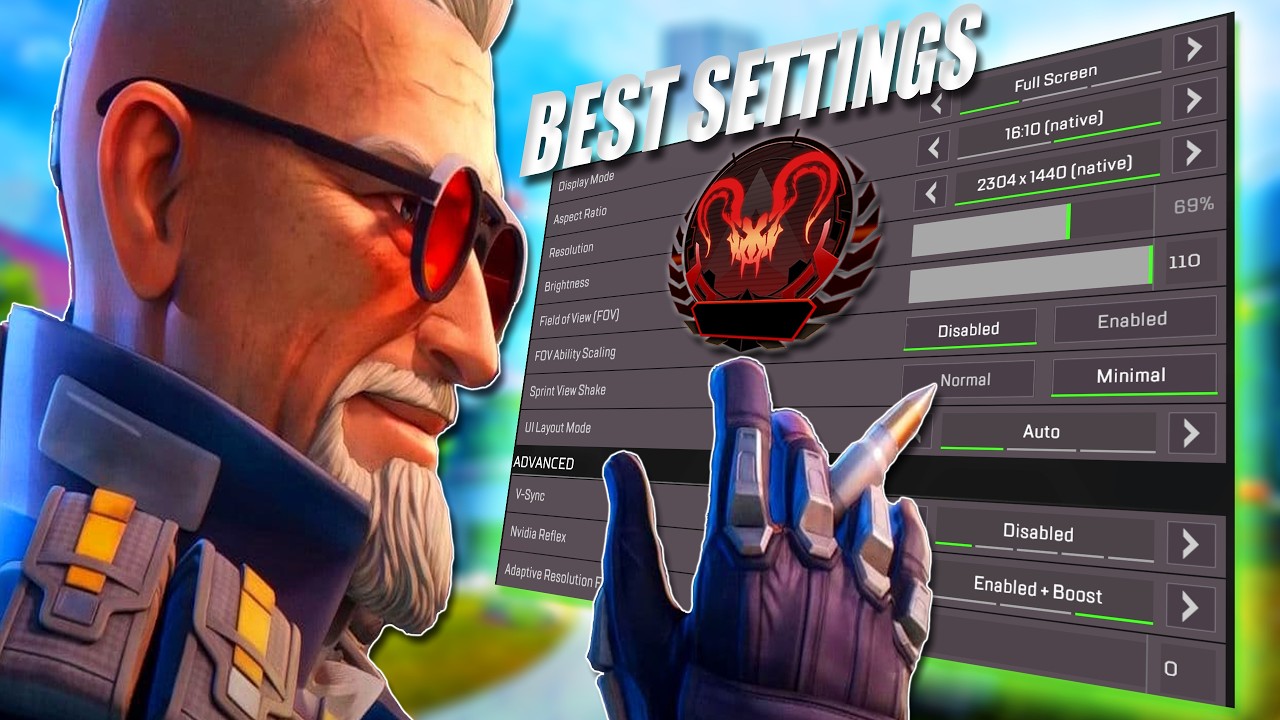 *NEW* OP Sang Apex Settings for HIGH FPS & LOW Latency...