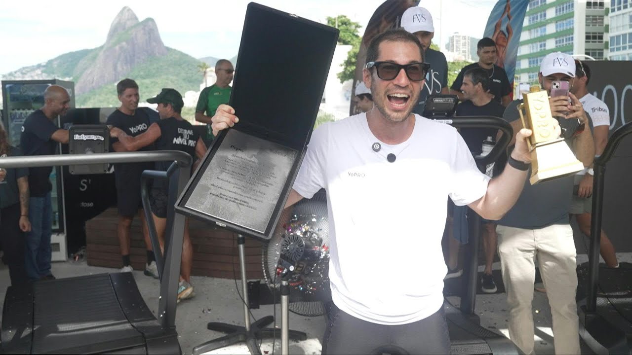 Brazilian sets world record: 188 km in 24 hours on a treadmill | AFP