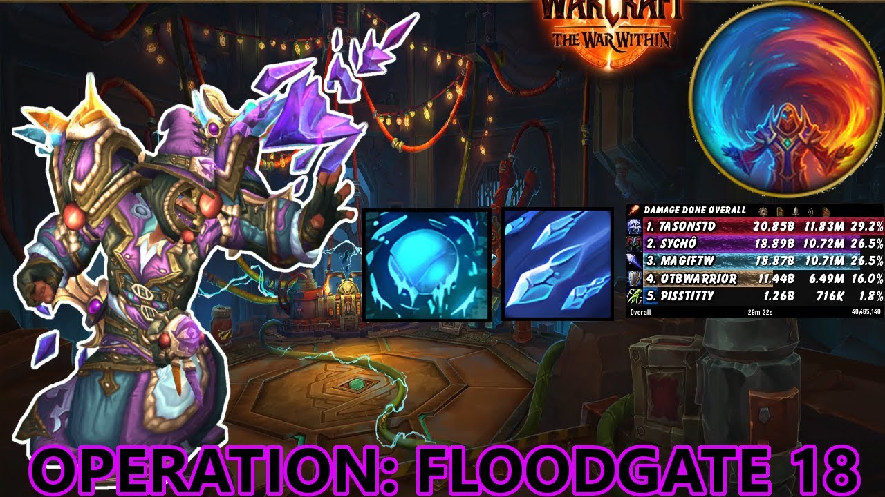 +18 Operation: Floodgate Frostfire Frost Mage (One More Annoying Key Done)