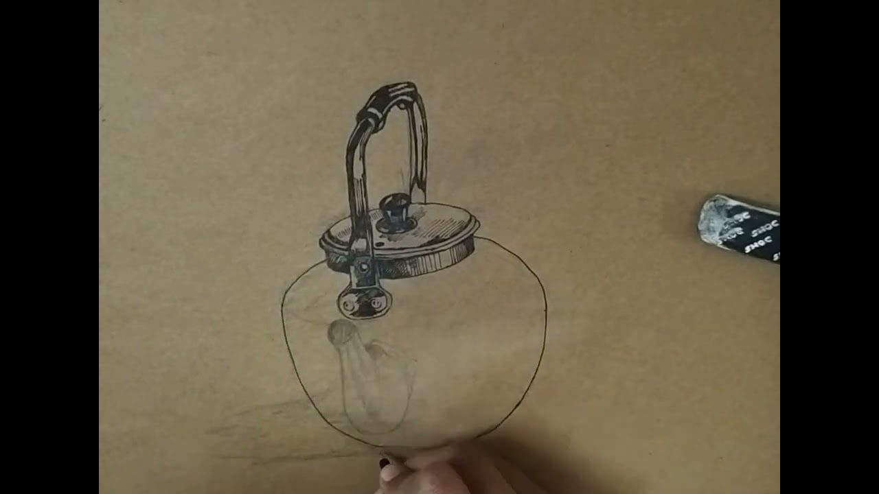 How to draw🖌teapot🫖#youtube #reels #sketch #painting #viral 