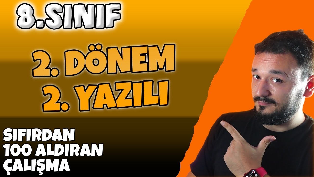 8.Sınıf Matematik 2.Dönem 2.Yazılı | 2023 | 100 Aldıran Sınav Çalışması