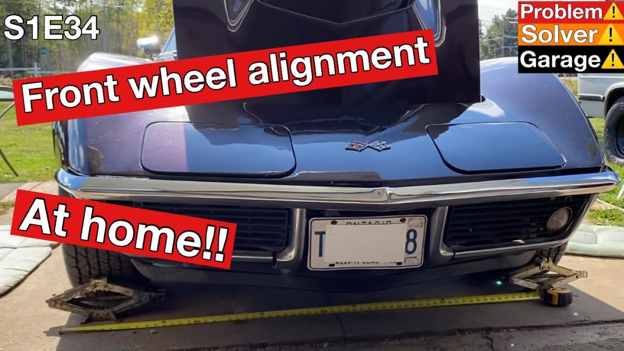Chevy front wheel alignment. How to do a front wheel alignment at home. Chevy Corvette C3