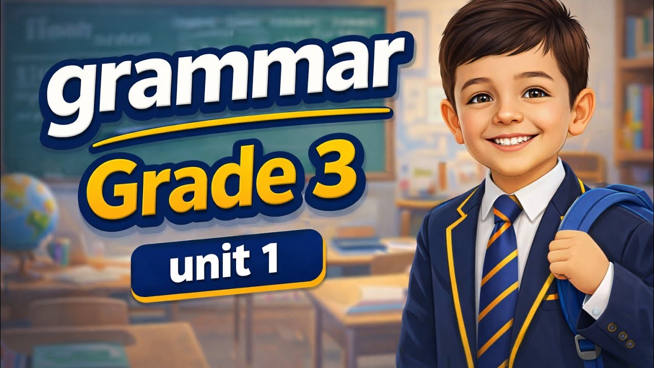 اسئله على جرامر الوحده الأولى للصف الثالث من كتاب المعاصر