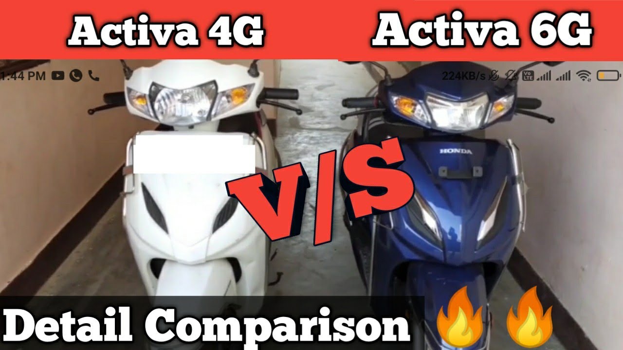 Activa 4G🔥 V/S Activa 6G🔥 Detail Comparison