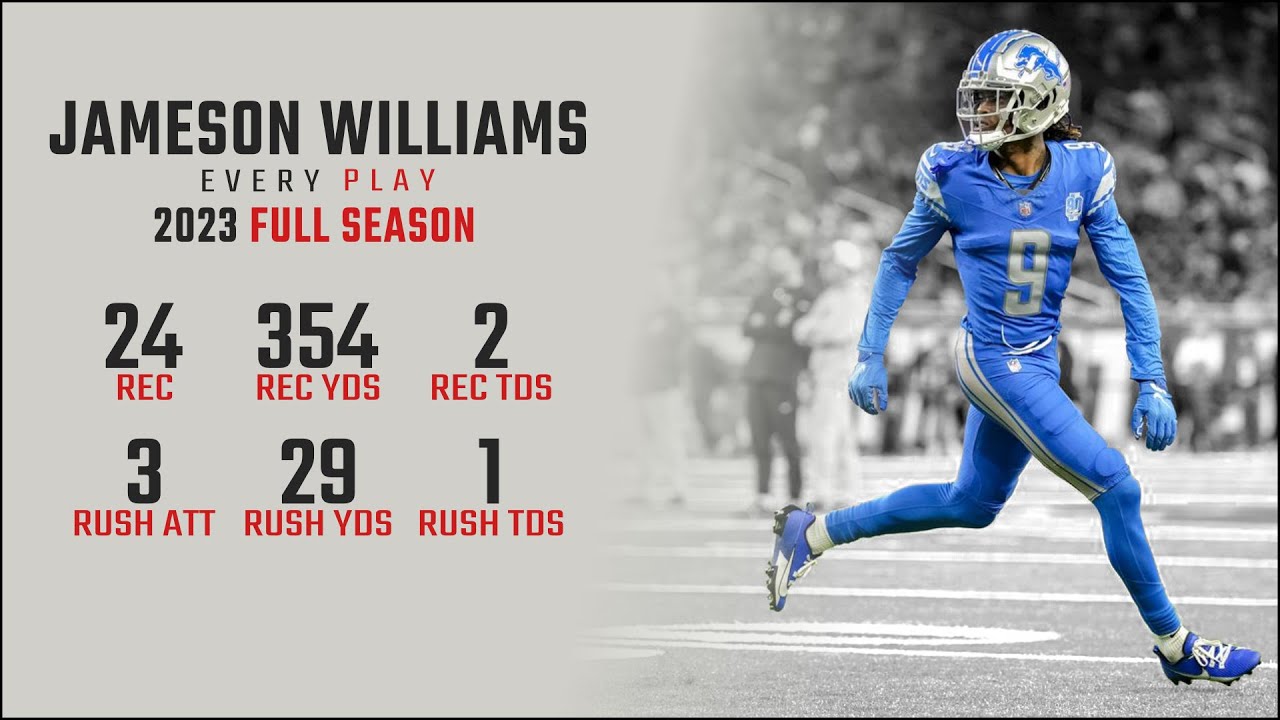 Jameson Williams 2023 Highlights | Every Target, Catch, and Run