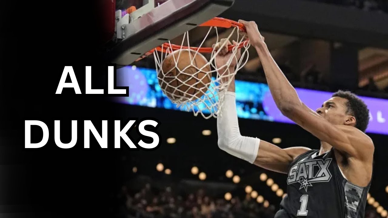 Every Victor Wembanyama Dunk This Season