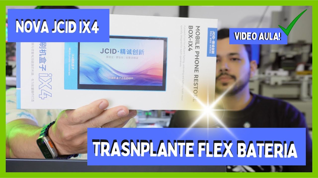 NOVA JCID iX4 em Ação: Transplante de Flex da Bateria iPhone 12 com Sucesso!