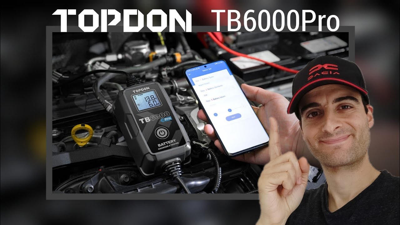 Зарядное устройство, ремонт и тестер аккумуляторов - Topdon TB6000Pro