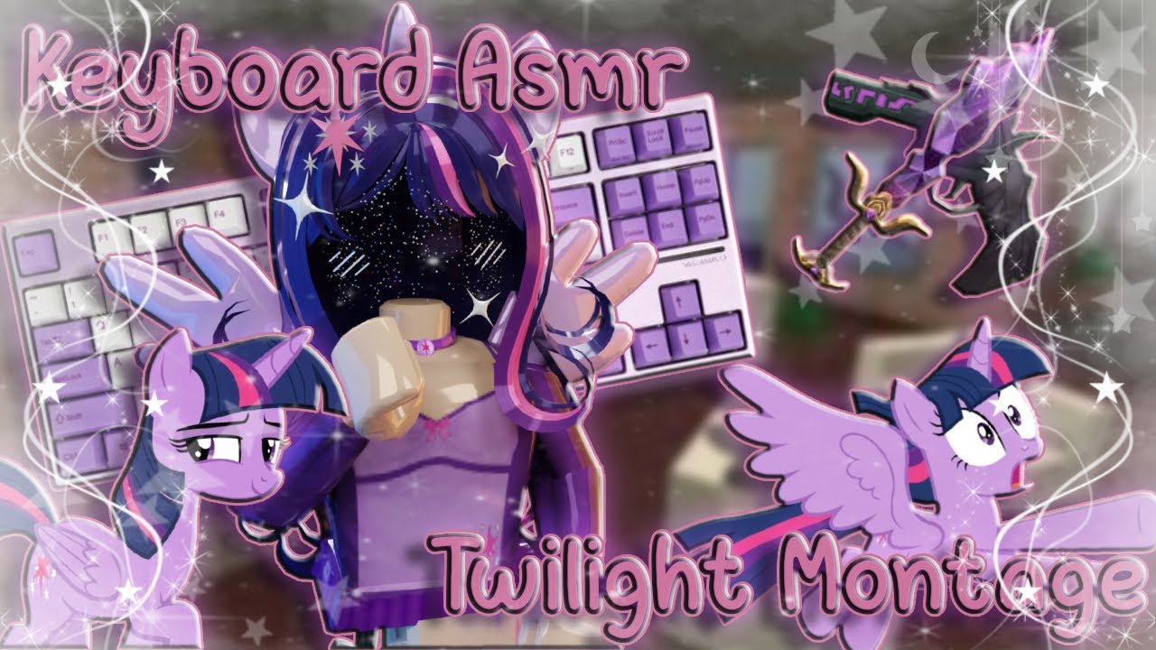 ⭑.ᐟ  Playing mm2 As Twilight Sparkle ‧˚꒰Keyboard Asmr ୭ ˚. ᵎᵎ Mystery 2₊˚⊹ ᰔ