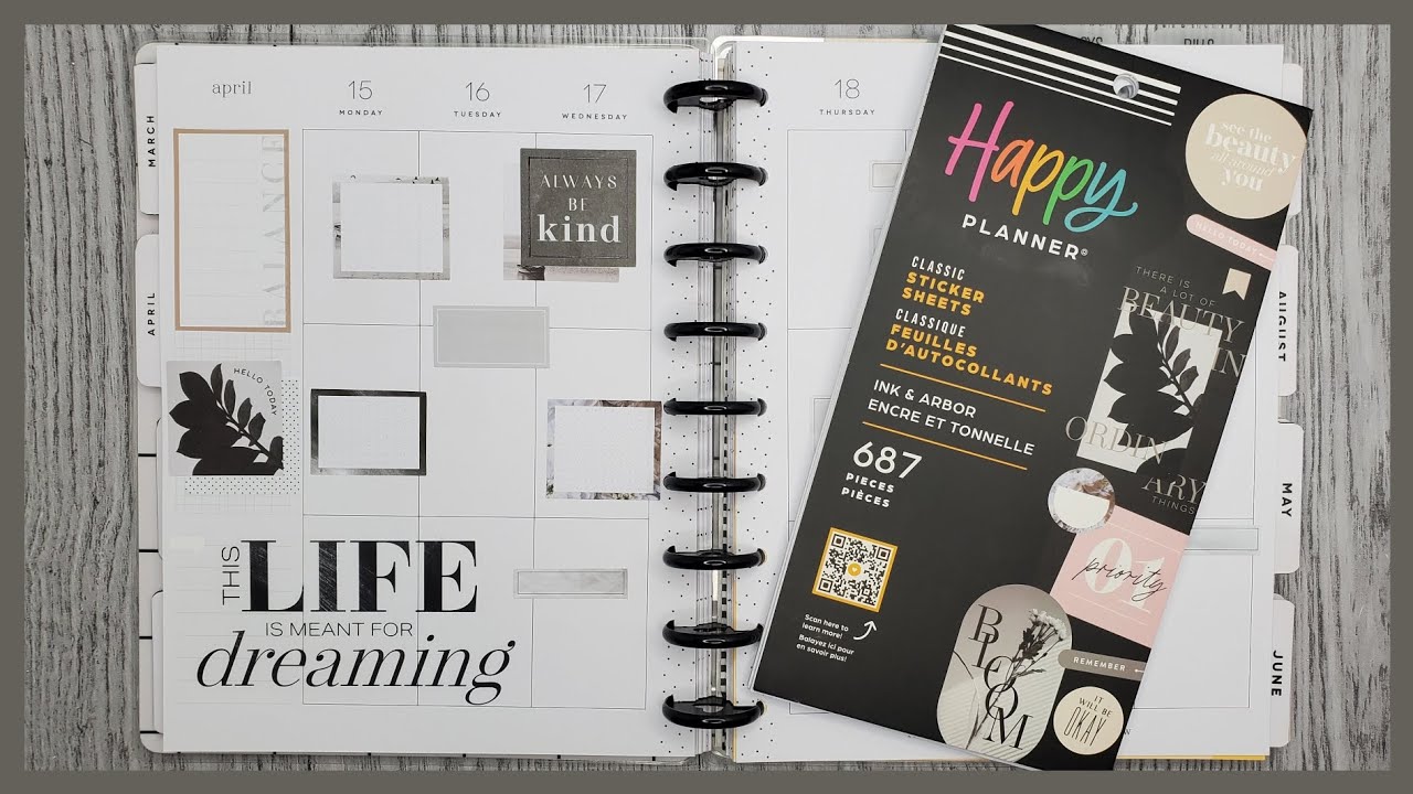 Plan With Me | Ink & Arbor | Classic Vertical Happy Planner