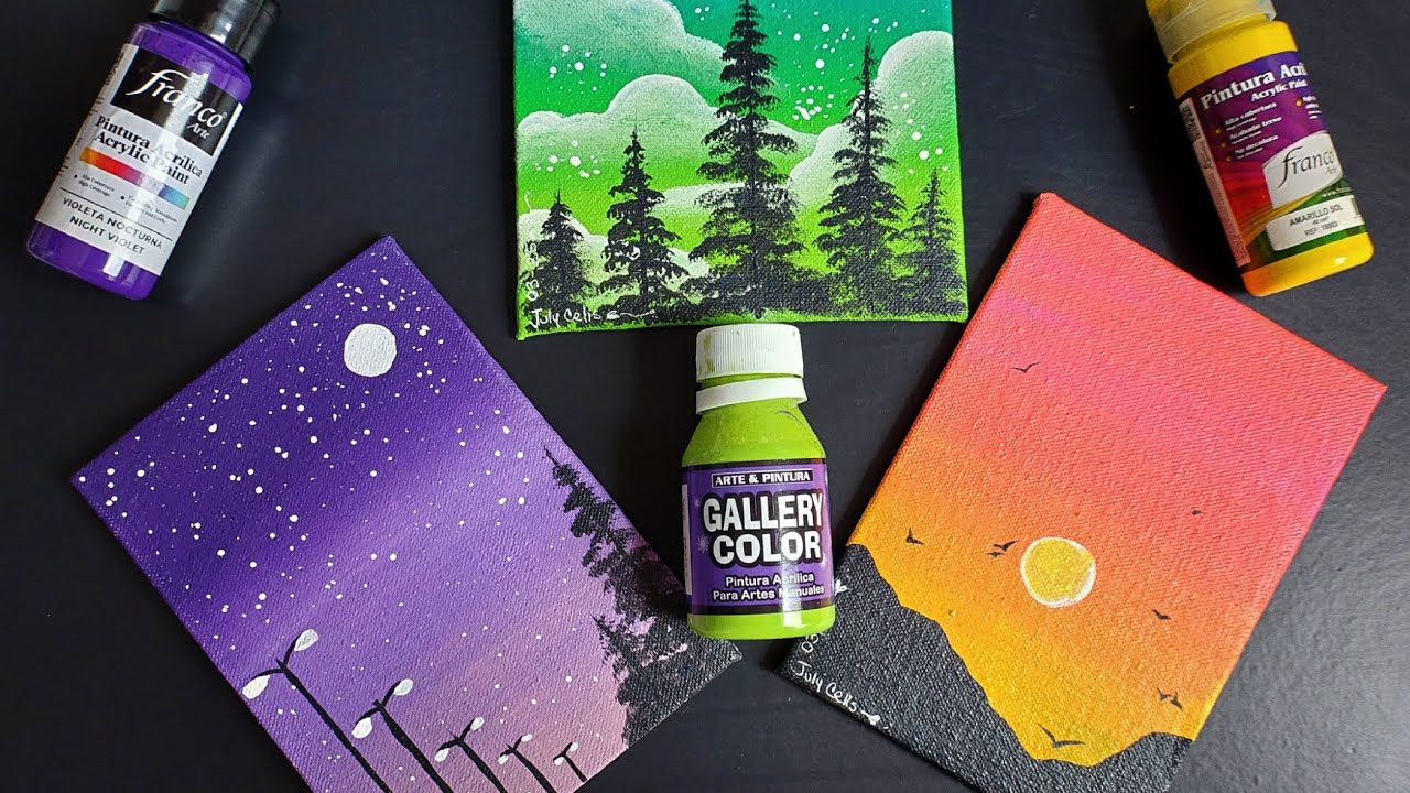 Pinturas FACILES Y RAPIDAS para practicar