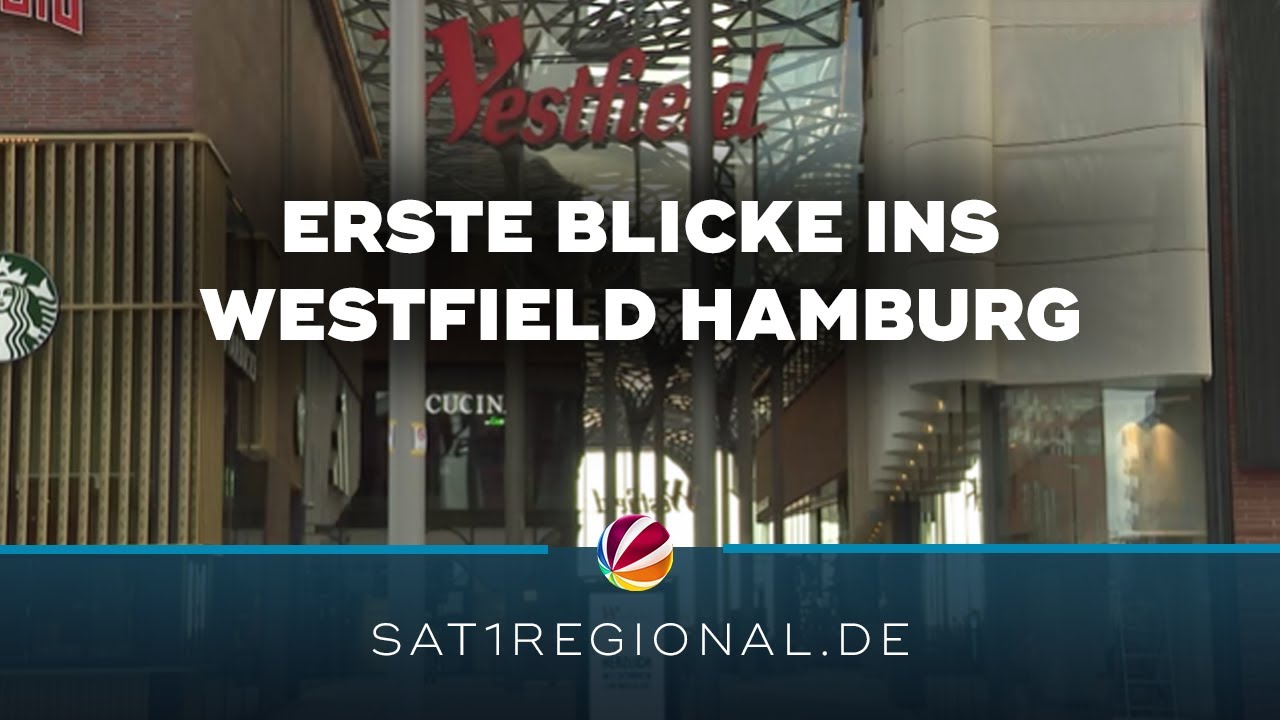 Erste Blicke ins Westfield-Einkaufszentrum in der Hafencity